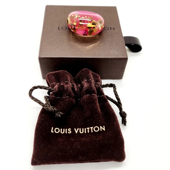 Louis Vuitton Resin & Crystal Inclusion Ring - Picture 1 of 9